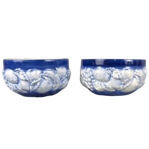 Churchill England Embossed Fruit Bowls Set of 2 Staffordshire Georgian Style